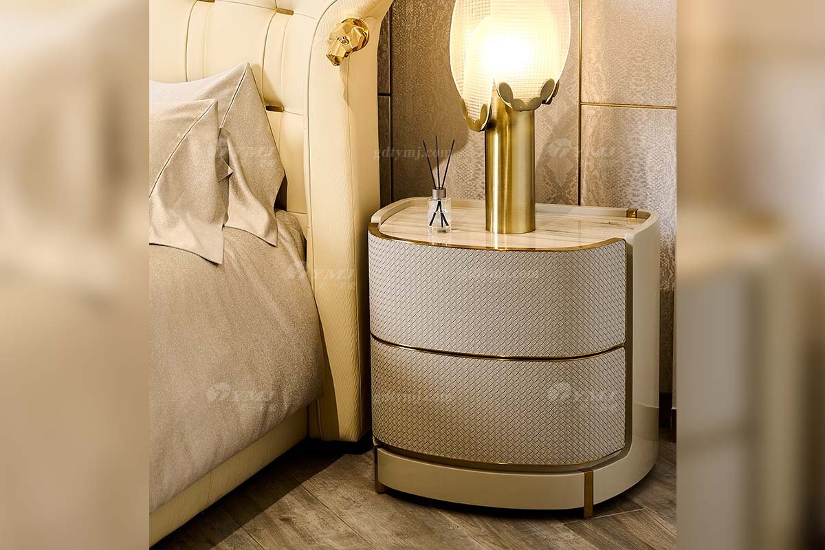 意式LUTUBE官方最新免费破解版LUTUBE视频在线观看别墅会所豪宅家用时尚奢华天然大理石浅灰色床头柜205B22B床头柜2