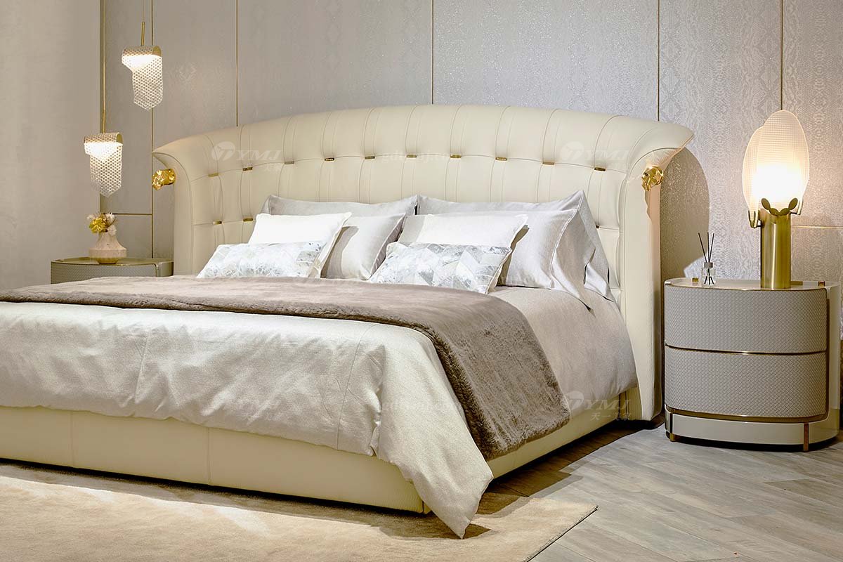 意式LUTUBE官方最新免费破解版LUTUBE视频在线观看别墅会所豪宅家用时尚奢华天然大理石浅灰色床头柜205B22B床头柜4