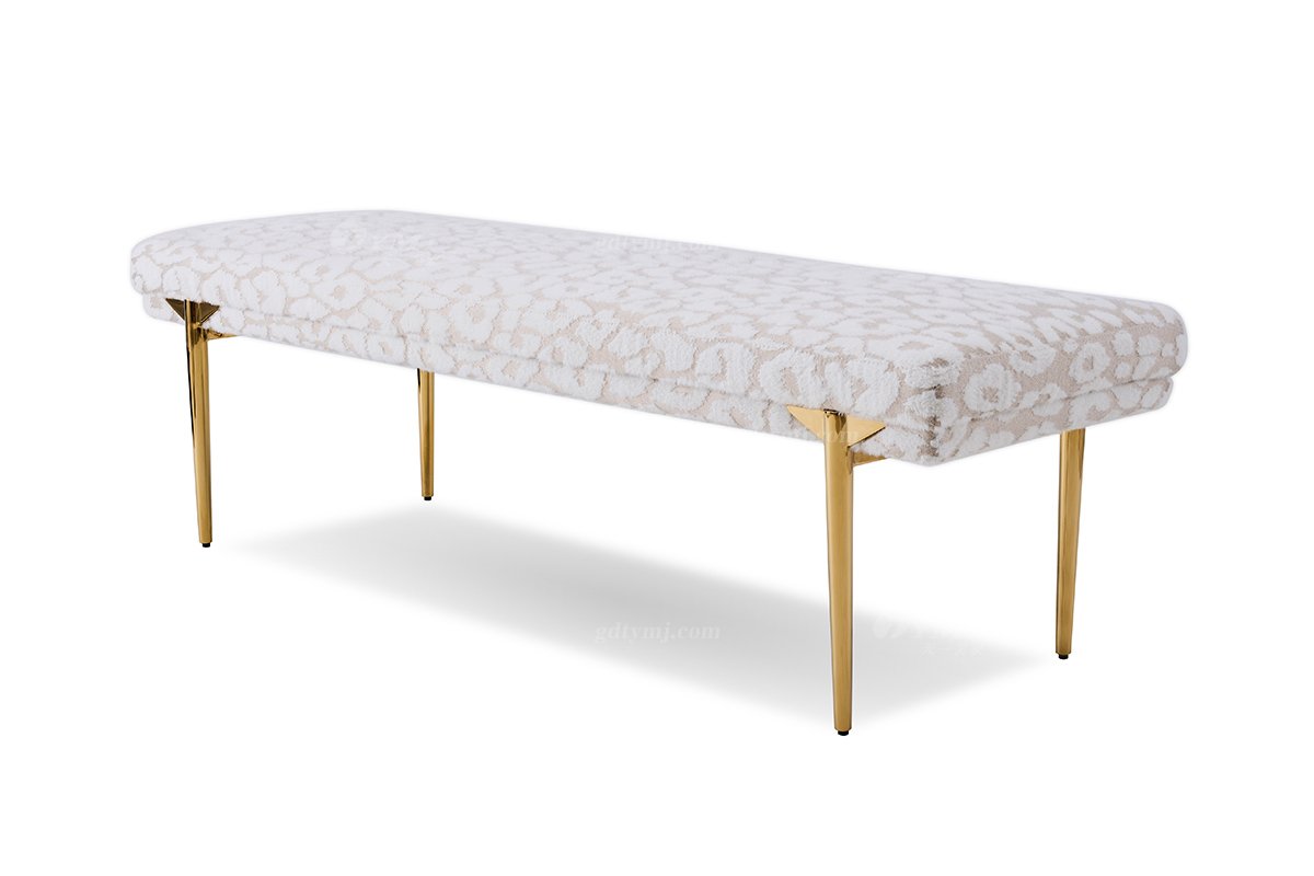 意式LUTUBE官方最新免费破解版LUTUBE视频在线观看别墅会所豪宅家用时尚奢华不锈钢镜面金属+绒布艺床尾凳135B18B床尾凳1