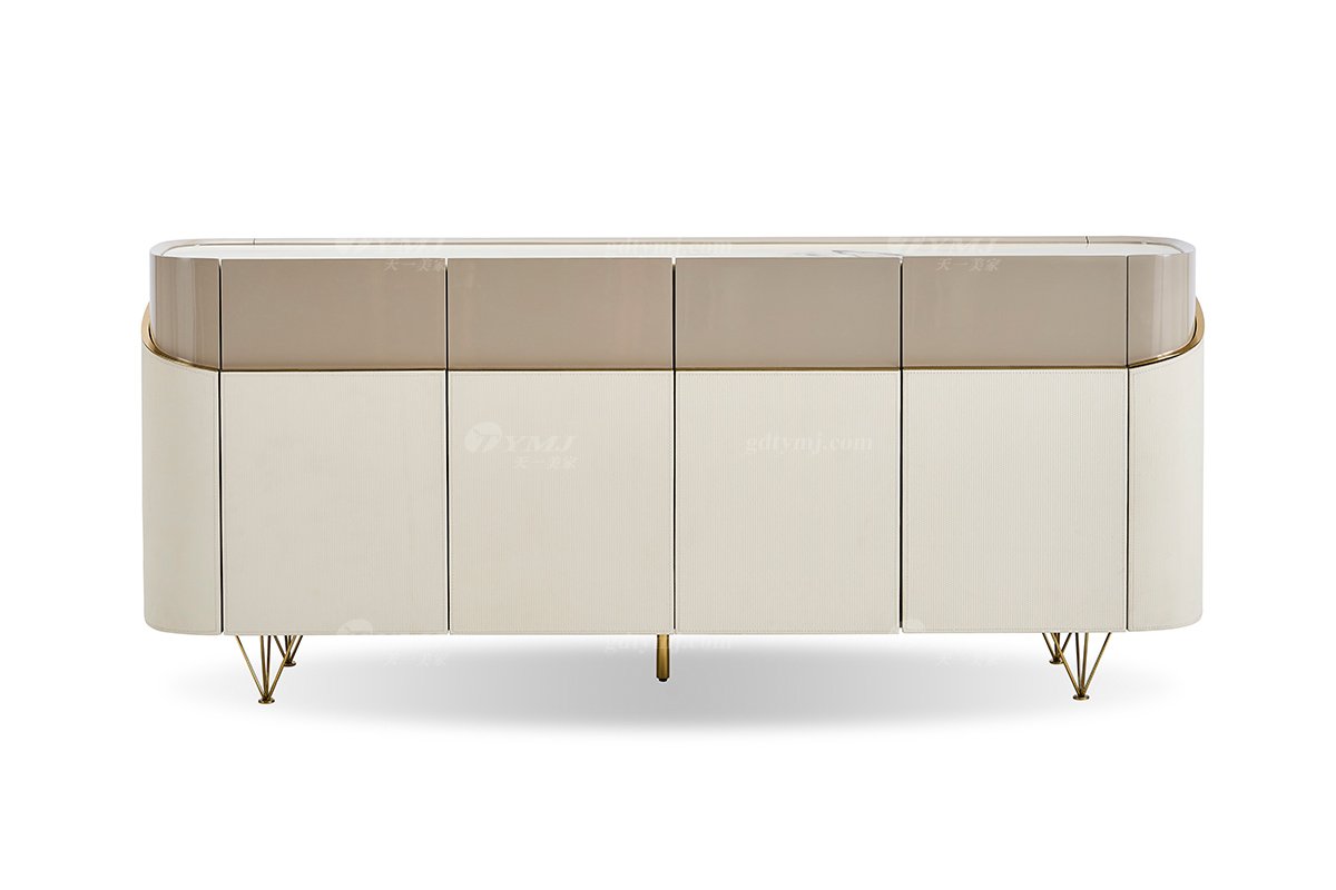 意式LUTUBE官方最新免费破解版LUTUBE视频在线观看别墅会所豪宅家用时尚奢华天然大理石米色餐边柜